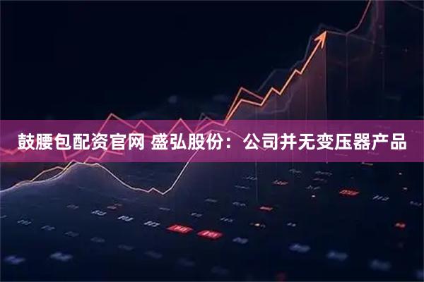 鼓腰包配资官网 盛弘股份：公司并无变压器产品